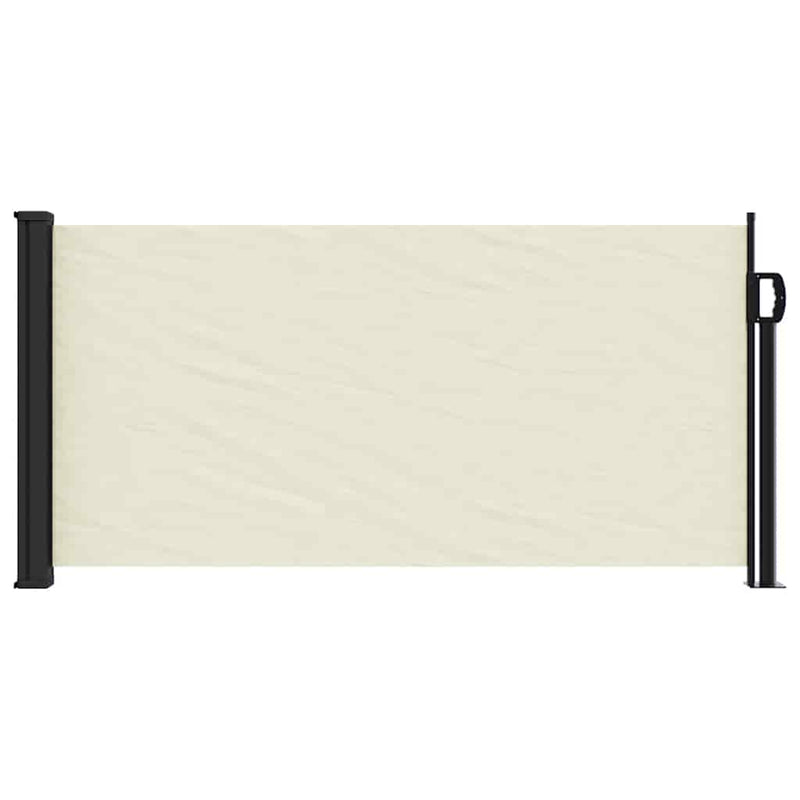 Load image into Gallery viewer, Vidaxl windscherm uittrekbaar 100x500 cm crèmekleurig
