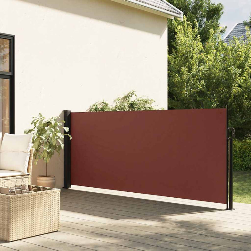 Load image into Gallery viewer, Vidaxl windscherm uittrekbaar 100x500 cm bruin
