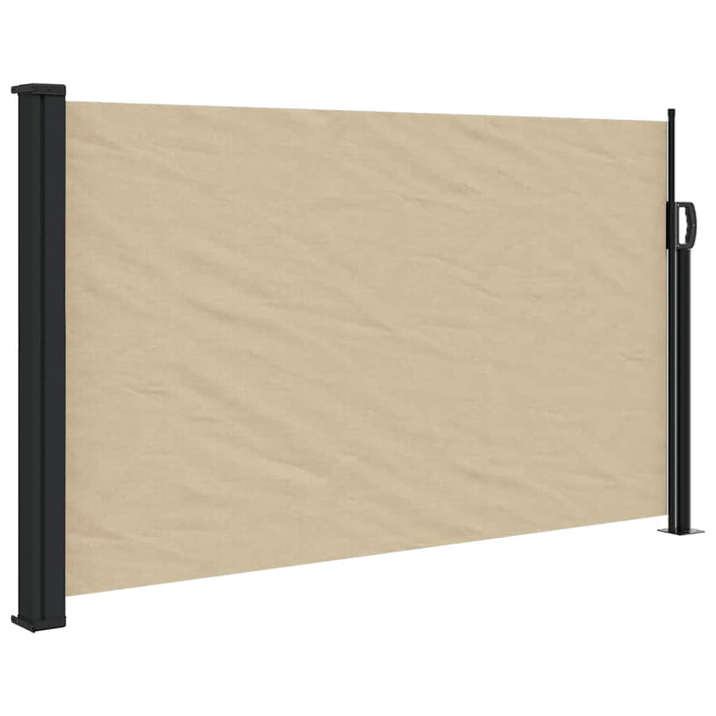 Afbeelding laden in galerijviewer, Vidaxl windscherm uittrekbaar 120x500 cm beige
