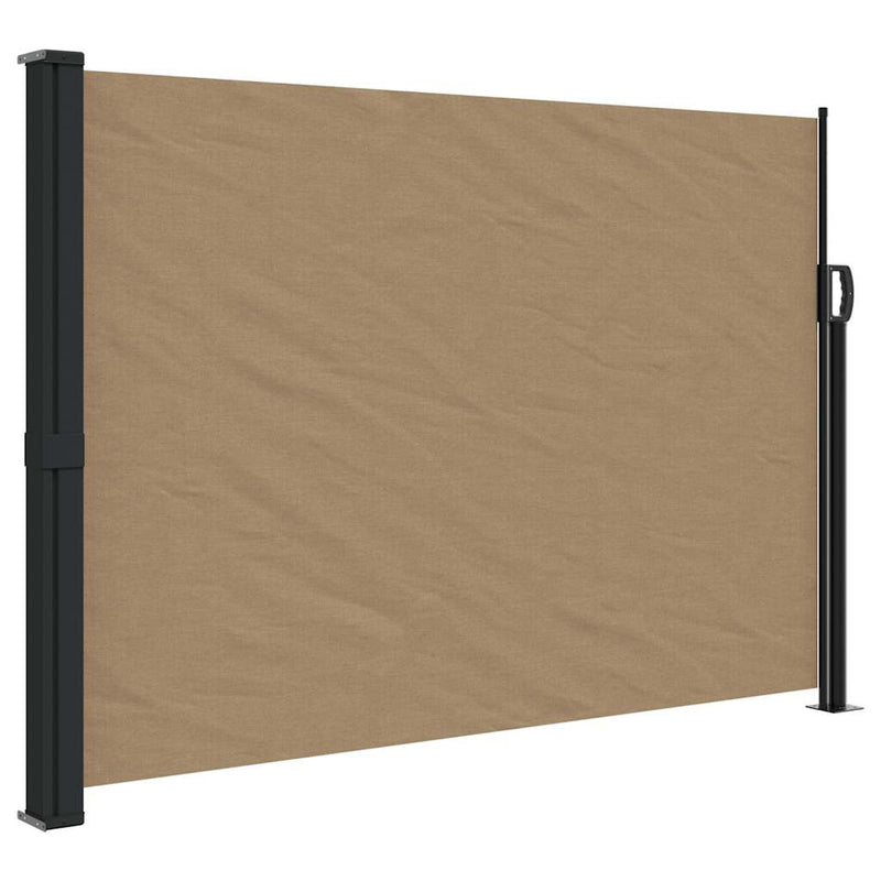 Load image into Gallery viewer, Vidaxl windscherm uittrekbaar 140x500 cm taupe
