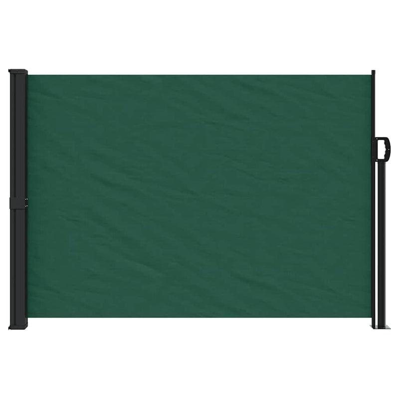 Afbeelding laden in galerijviewer, Vidaxl windscherm uittrekbaar 140x500 cm donkergroen
