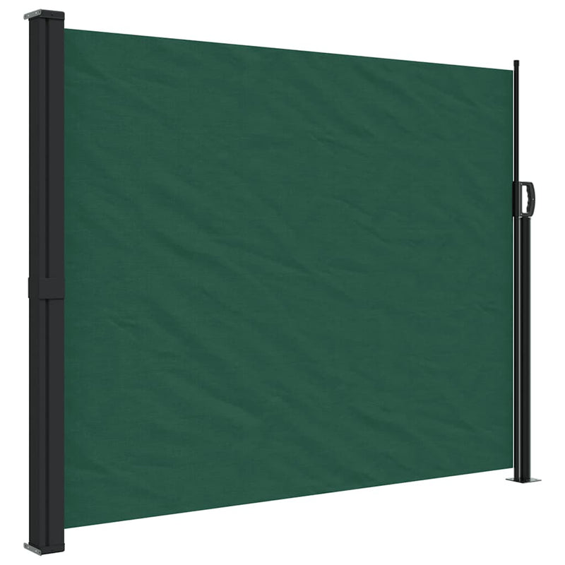 Load image into Gallery viewer, Vidaxl windscherm uittrekbaar 160x500 cm donkergroen

