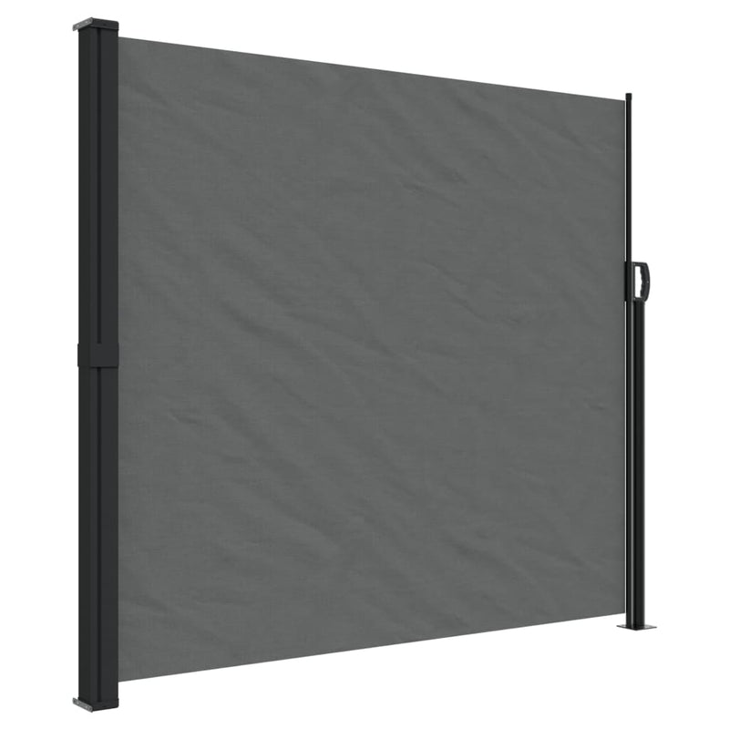 Load image into Gallery viewer, Vidaxl windscherm uittrekbaar 180x500 cm antracietkleurig
