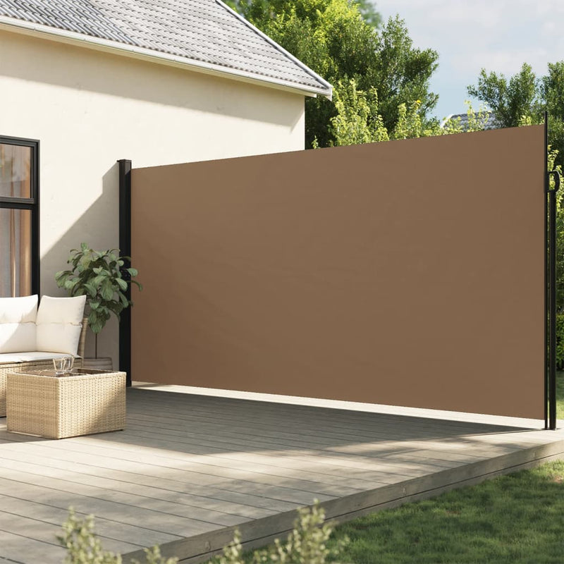 Load image into Gallery viewer, Vidaxl windscherm uittrekbaar 200x500 cm taupe
