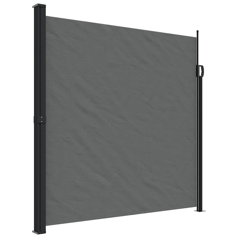 Load image into Gallery viewer, Vidaxl windscherm uittrekbaar 200x500 cm antracietkleurig

