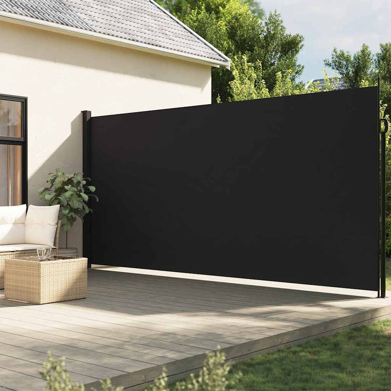 Load image into Gallery viewer, Vidaxl windscherm uittrekbaar 220x500 cm zwart
