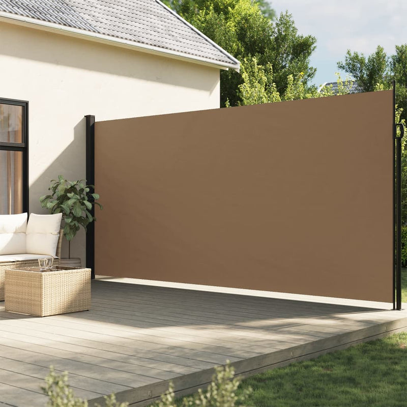Load image into Gallery viewer, Vidaxl windscherm uittrekbaar 220x500 cm taupe
