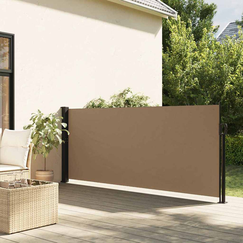 Load image into Gallery viewer, Vidaxl windscherm uittrekbaar 140x600 cm taupe
