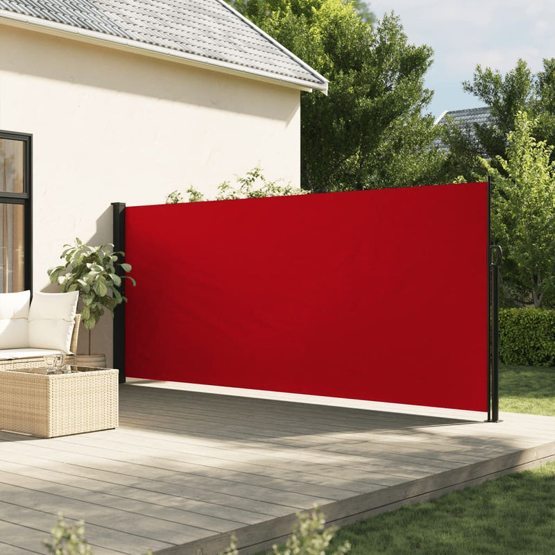 Load image into Gallery viewer, Vidaxl windscherm uittrekbaar 160x600 cm rood
