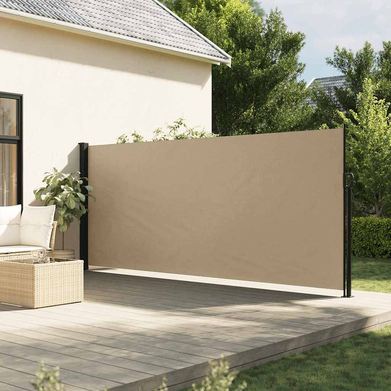 Load image into Gallery viewer, Vidaxl windscherm uittrekbaar 160x600 cm beige
