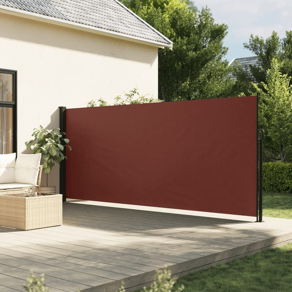 VidaXL Windscherm uittrekbaar 180x600 cm bruin