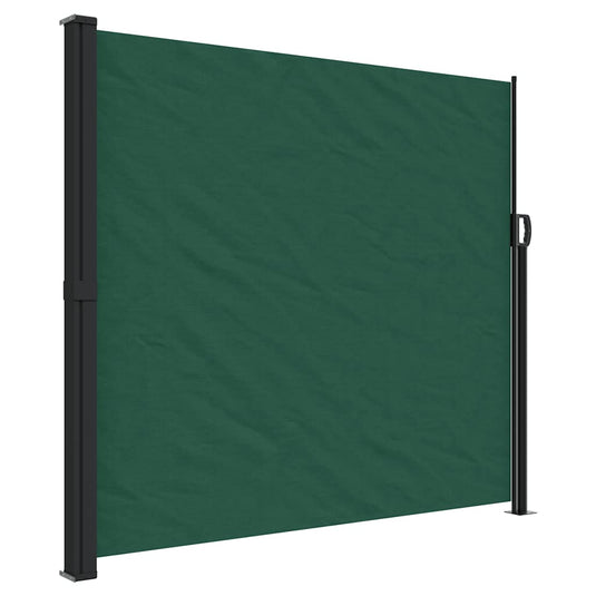 Vidaxl tuinscherm uittrekbaar 180x600 cm donkergroen
