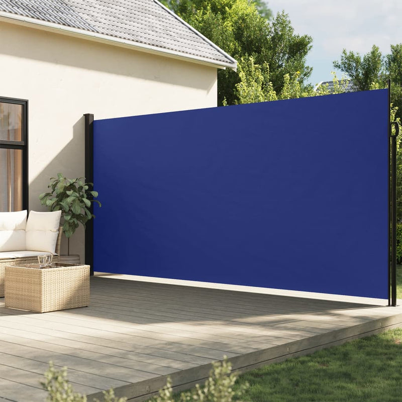 Load image into Gallery viewer, Vidaxl windscherm uittrekbaar 200x600 cm blauw
