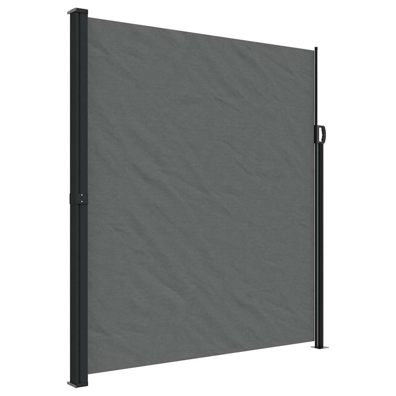 Load image into Gallery viewer, Vidaxl windscherm uittrekbaar 220x600 cm antracietkleurig
