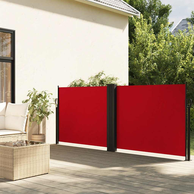 Load image into Gallery viewer, Vidaxl windscherm uittrekbaar 100x600 cm rood
