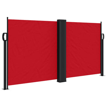Vidaxl windscherm uittrekbaar 120x600 cm rood