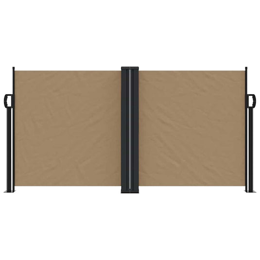 Vidaxl windscherm uittrekbaar 120x600 cm taupe