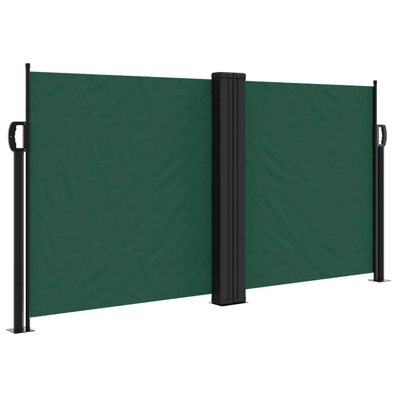 Load image into Gallery viewer, Vidaxl windscherm uittrekbaar 120x600 cm donkergroen
