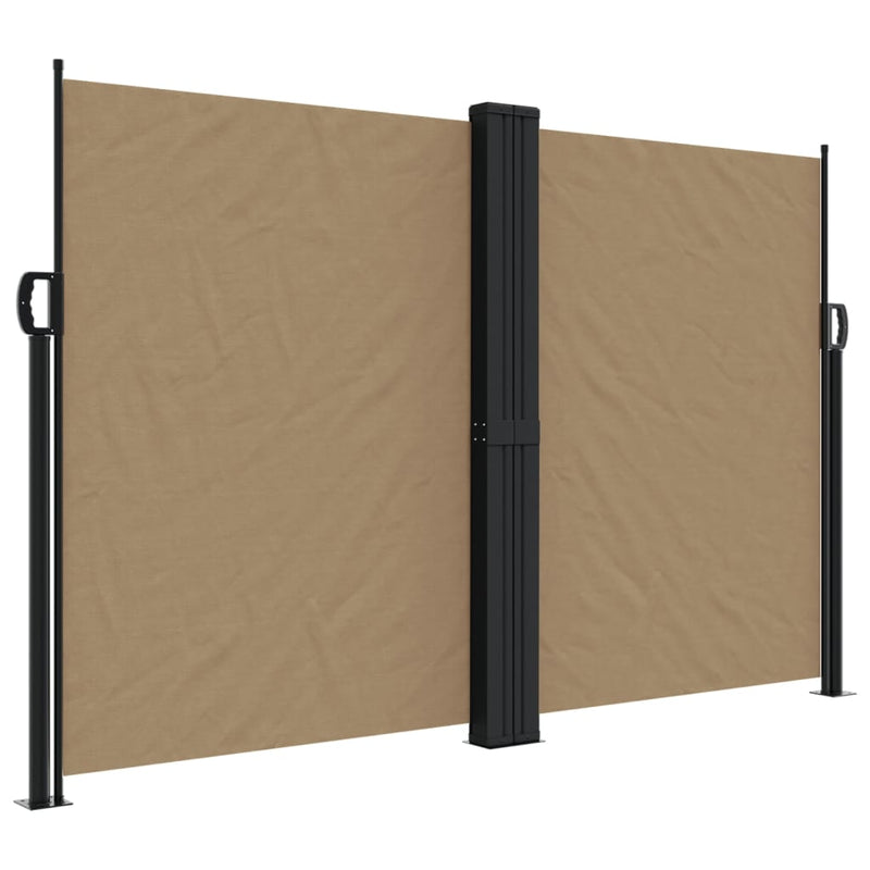 Load image into Gallery viewer, Vidaxl windscherm uittrekbaar 160x600 cm taupe
