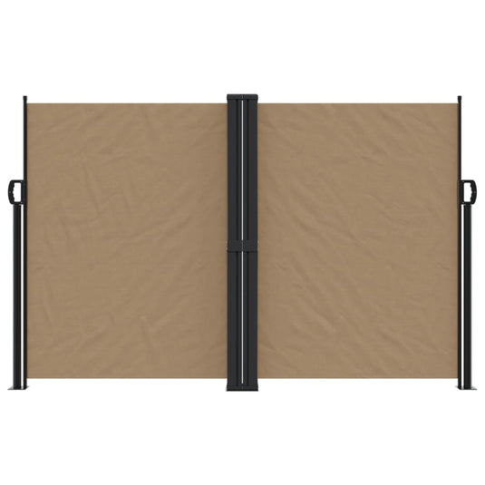 Vidaxl windscherm uittrekbaar 160x600 cm taupe