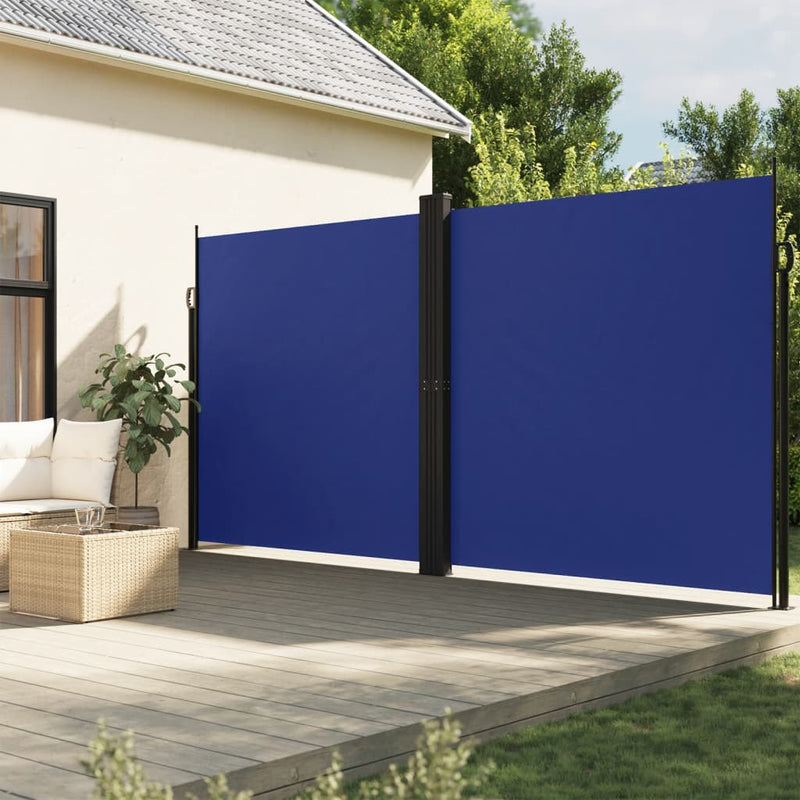 Load image into Gallery viewer, Vidaxl windscherm uittrekbaar 200x600 cm blauw

