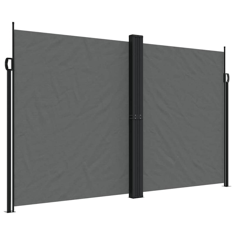 Load image into Gallery viewer, Vidaxl windscherm uittrekbaar 200x600 cm antracietkleurig
