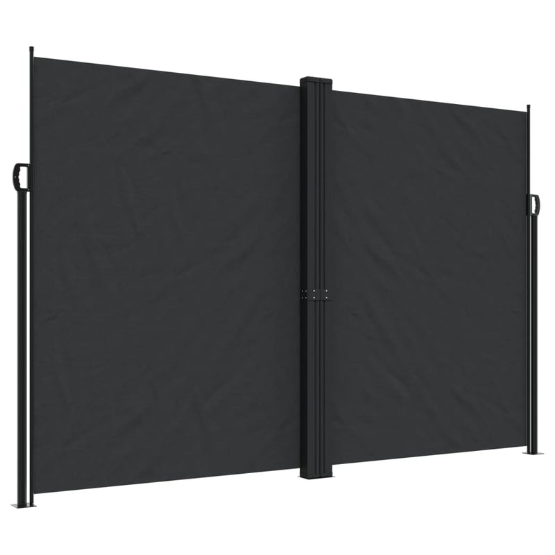 Load image into Gallery viewer, Vidaxl windscherm uittrekbaar 220x600 cm zwart
