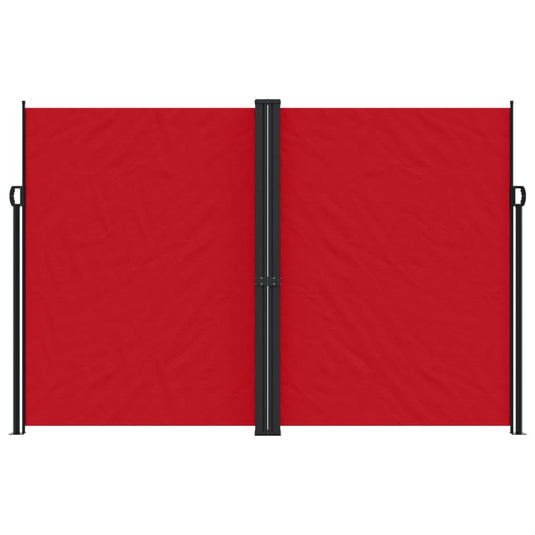 Vidaxl windscherm uittrekbaar 220x600 cm rood