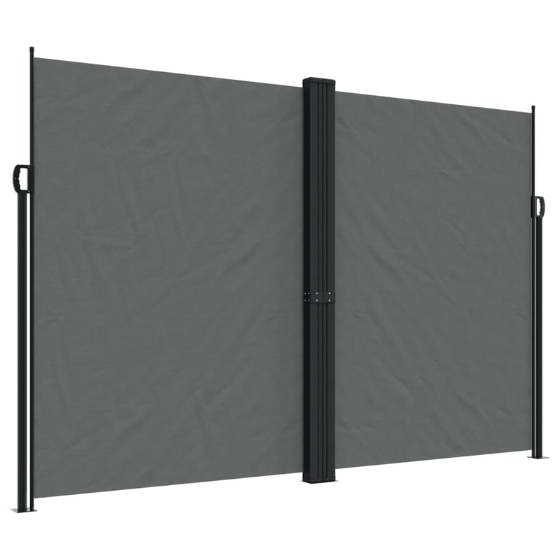 Load image into Gallery viewer, Vidaxl windscherm uittrekbaar 220x600 cm antracietkleurig
