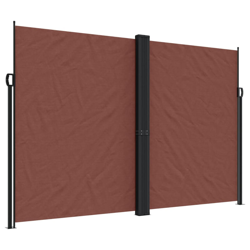 Load image into Gallery viewer, Vidaxl windscherm uittrekbaar 220x600 cm bruin

