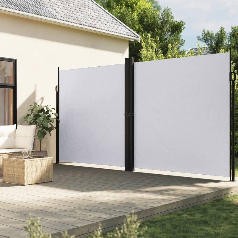 Load image into Gallery viewer, Vidaxl windscherm uittrekbaar 220x600 cm wit
