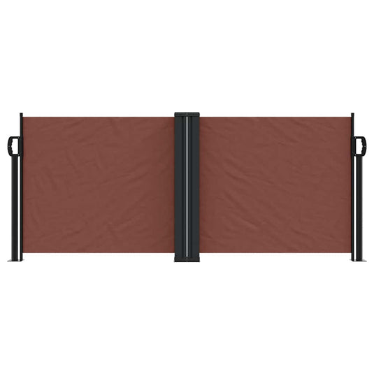 Vidaxl windscherm uittrekbaar 100x1000 cm bruin