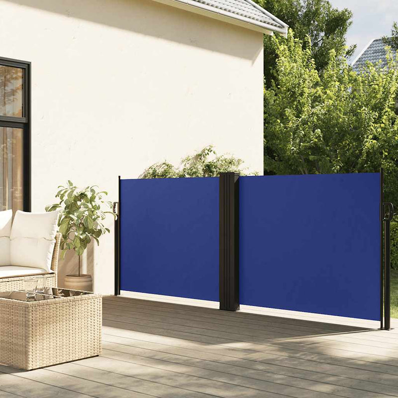 Load image into Gallery viewer, Vidaxl windscherm uittrekbaar 120x1000 cm blauw
