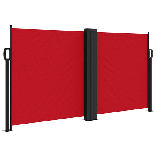 Vidaxl windscherm uittrekbaar 120x1000 cm rood
