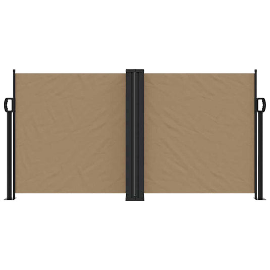 Vidaxl windscherm uittrekbaar 120x1000 cm taupe