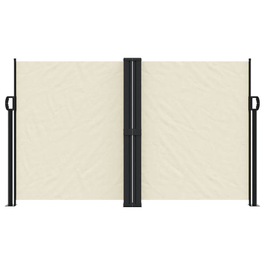 Vidaxl windscherm uittrekbaar 140x1000 cm crème