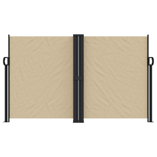 Vidaxl windscherm uittrekbaar 140x1000 cm beige