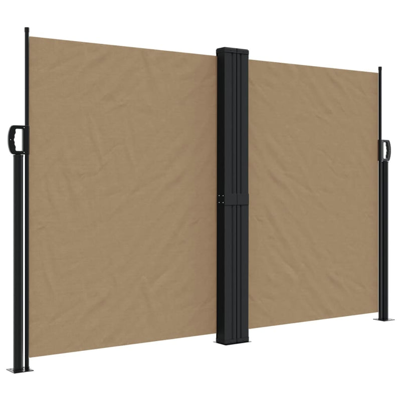 Load image into Gallery viewer, Vidaxl windscherm uittrekbaar 160x1000 cm taupe
