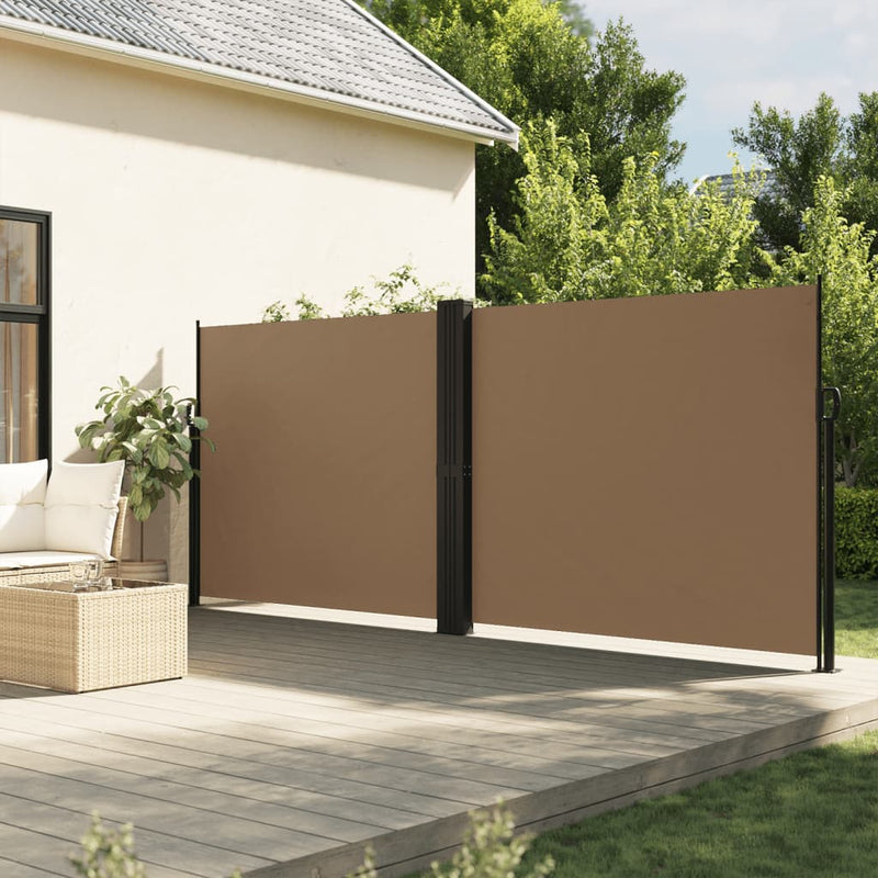 Load image into Gallery viewer, Vidaxl windscherm uittrekbaar 160x1000 cm taupe
