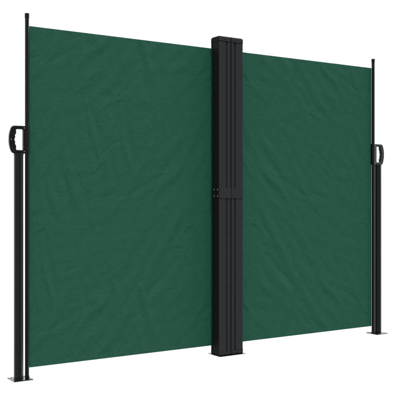 Load image into Gallery viewer, Vidaxl windscherm uittrekbaar 180x1000 cm donkergroen
