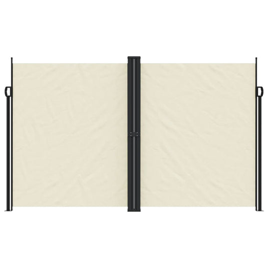 Vidaxl windscherm uittrekbaar 200x1000 cm crèmekleurig