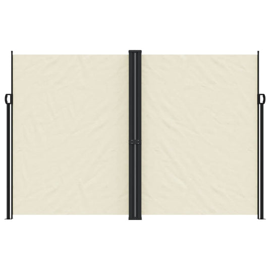 Vidaxl windscherm uittrekbaar 220x1000 cm crèmekleurig