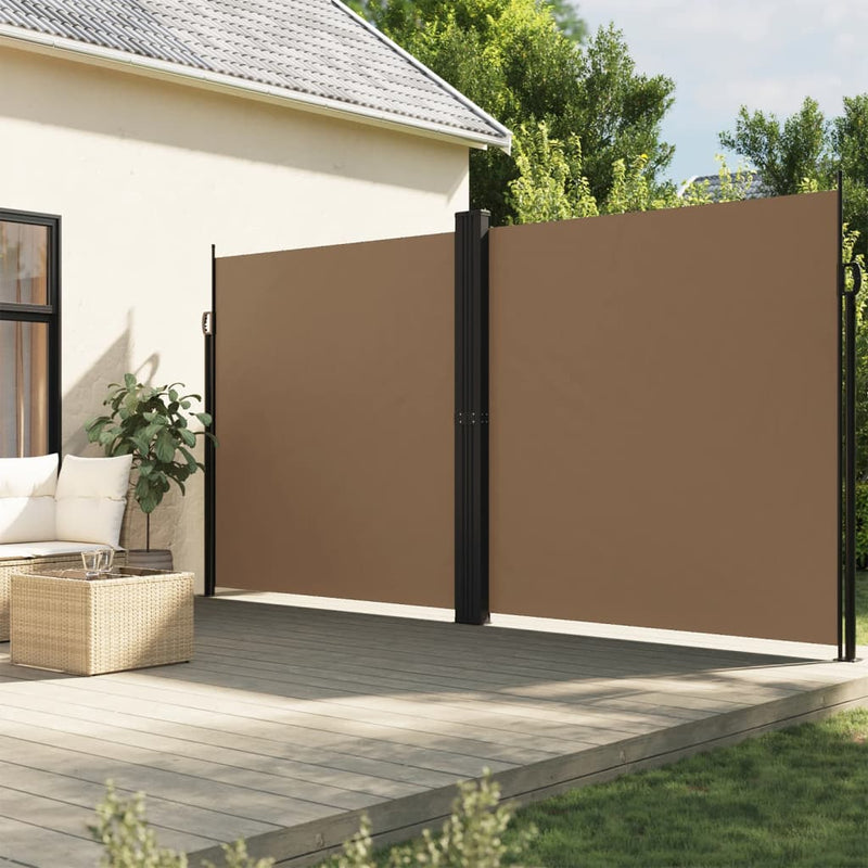 Load image into Gallery viewer, Vidaxl windscherm uittrekbaar 220x1000 cm taupe
