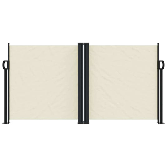 Vidaxl windscherm uittrekbaar 120x1200 cm crèmekleurig