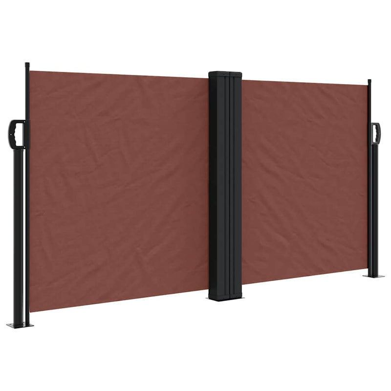 Load image into Gallery viewer, Vidaxl windscherm uittrekbaar 120x1200 cm bruin
