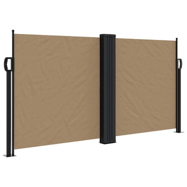 Vidaxl windscherm uittrekbaar 120x1200 cm taupe