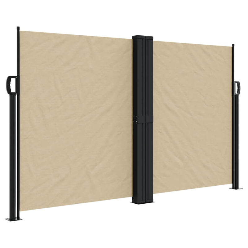 Load image into Gallery viewer, Vidaxl windscherm uittrekbaar 140x1200 cm beige
