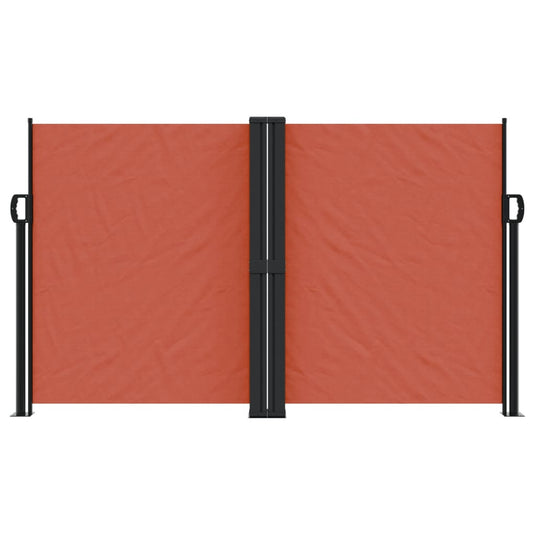 Vidaxl windscherm uittrekbaar 140x1200 cm terracottakleurig