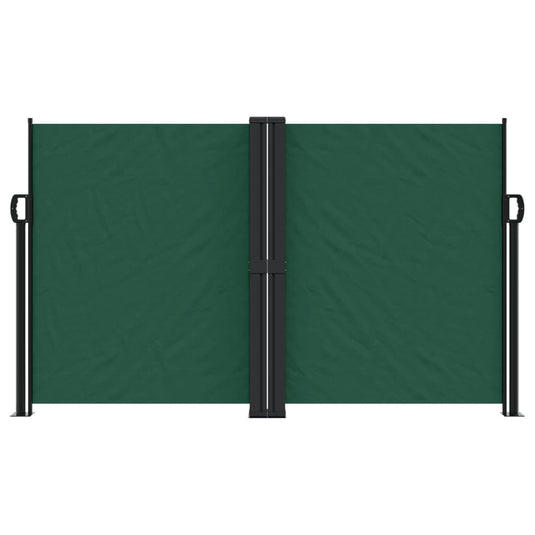 Vidaxl windscherm uittrekbaar 140x1200 cm donkergroen