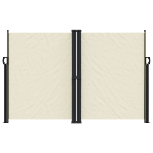 Vidaxl windscherm uittrekbaar 160x1200 cm crèmekleurig